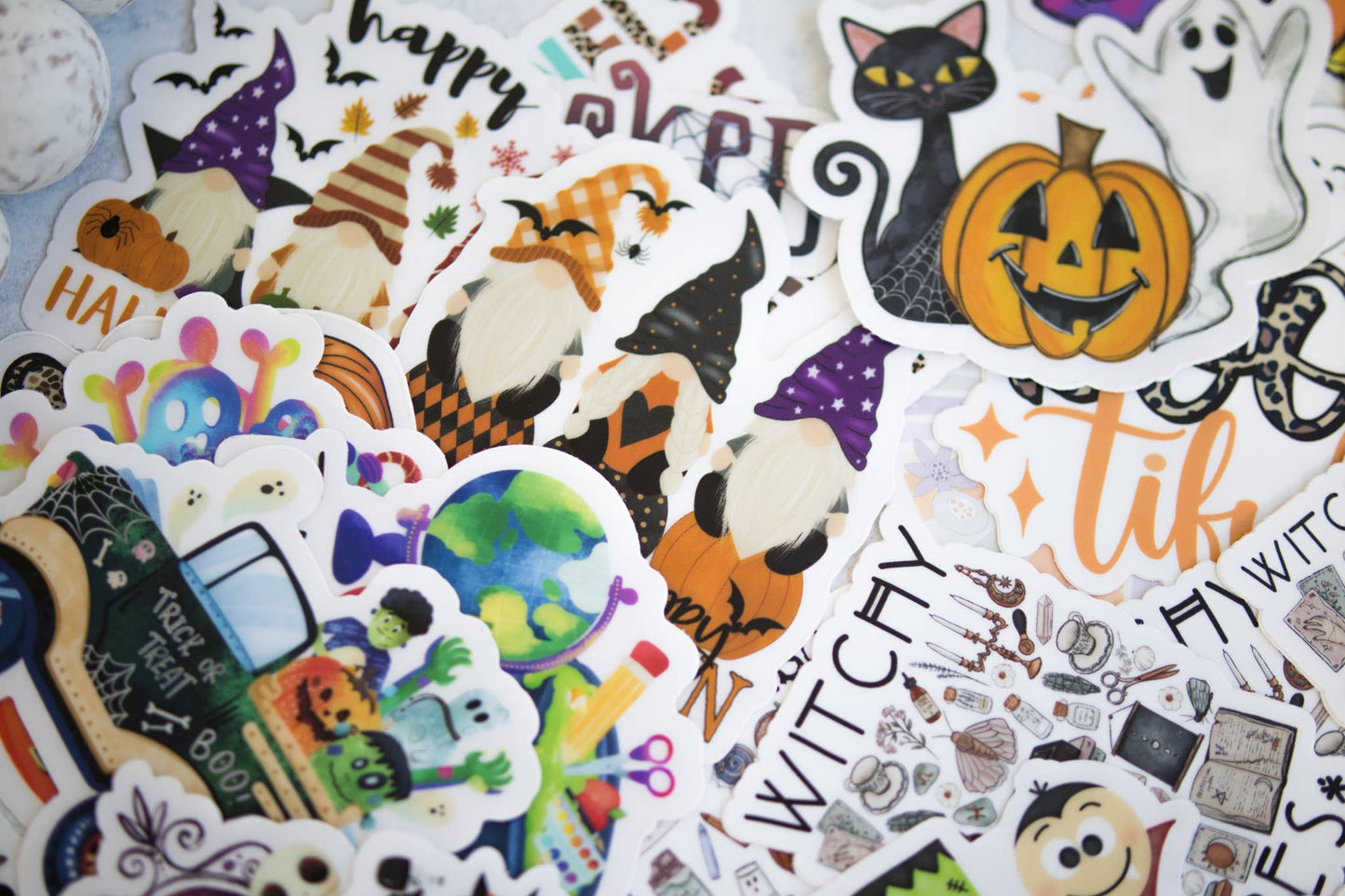 Trick Or Treat Truck, Halloween Vinyl Sticker, 3x3 in.