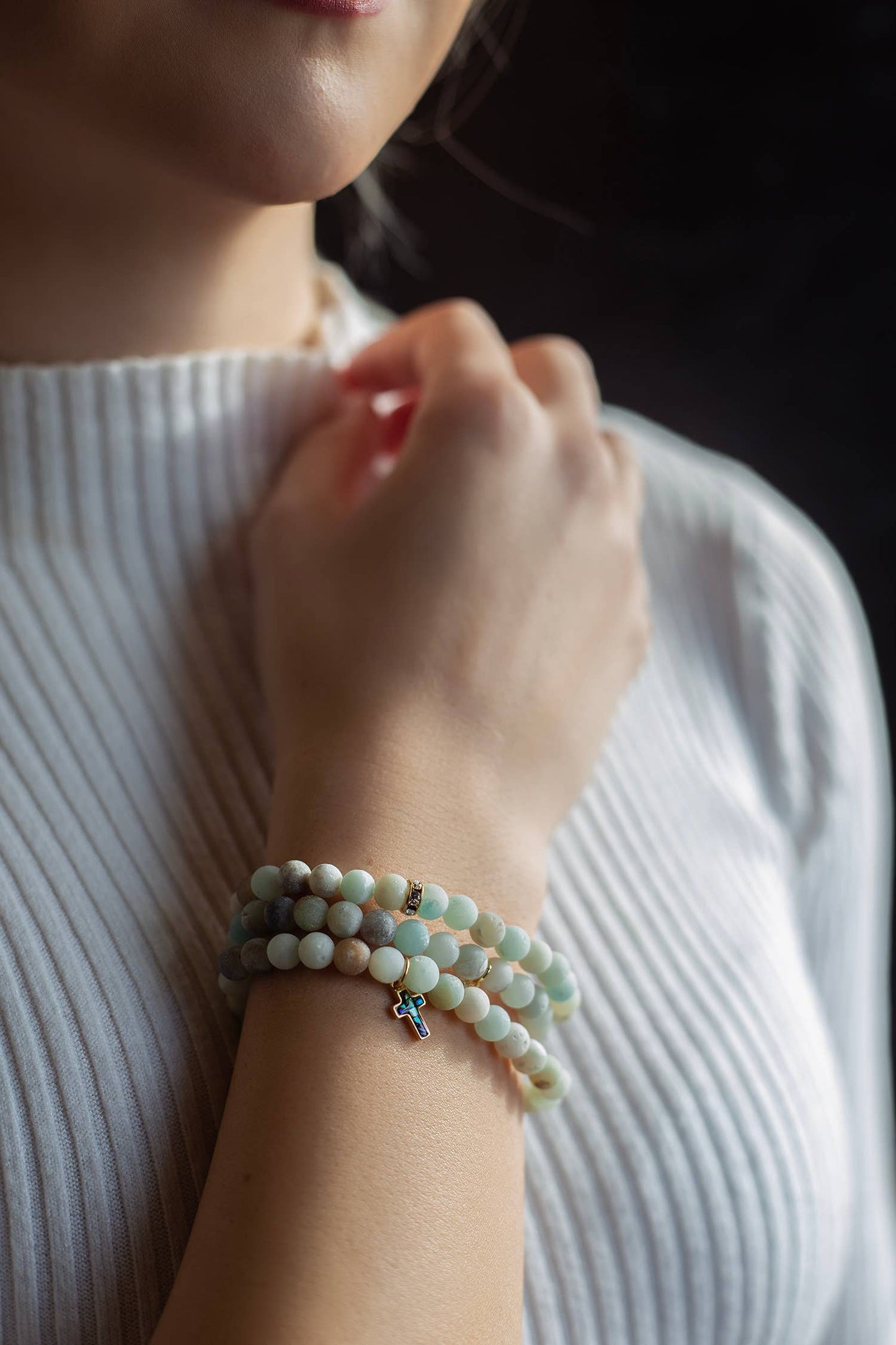 Gemstone Sparkle Bracelet-Amazonite, Crystals & Stones