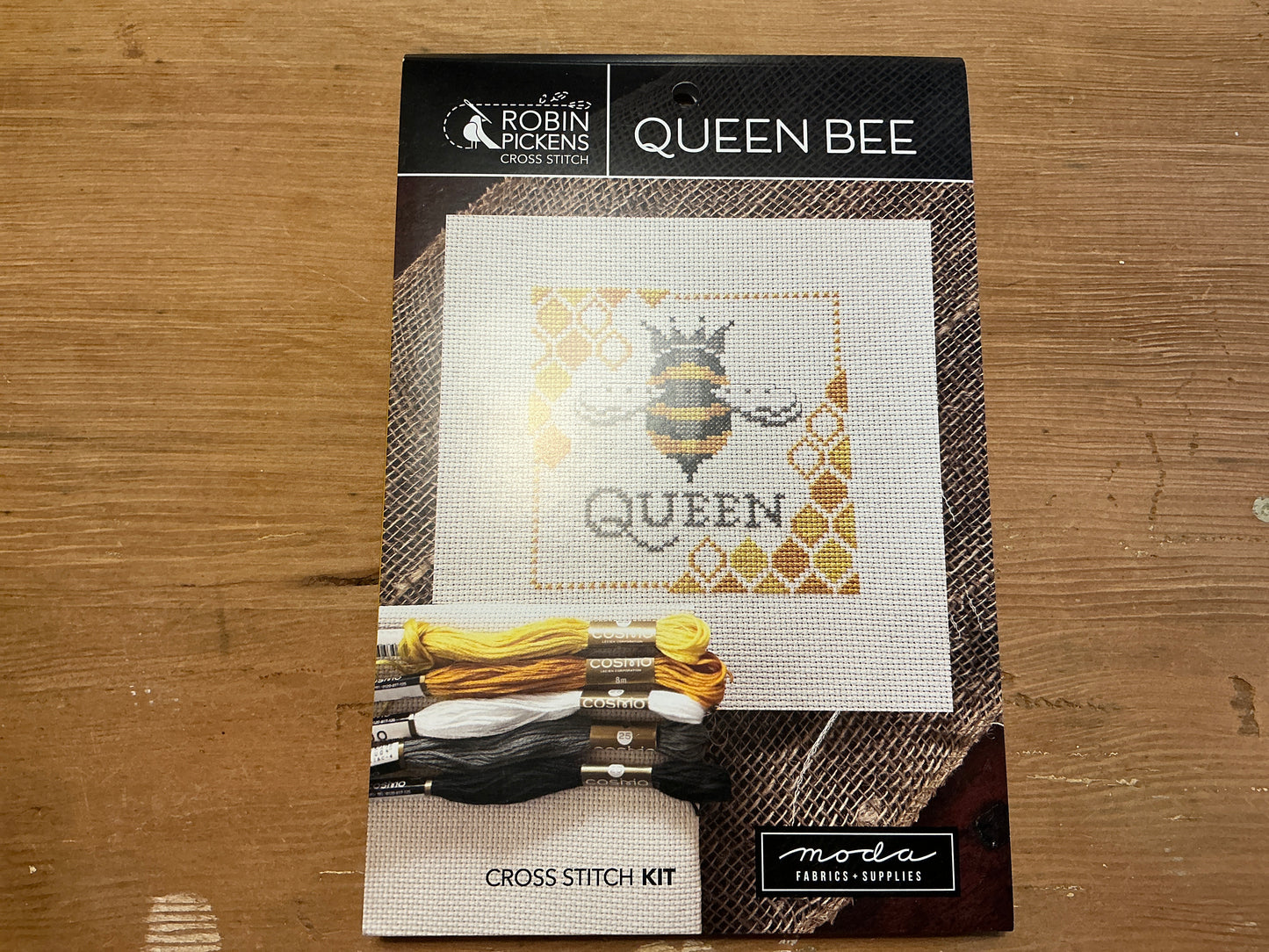 Queen bee cross stitch kit