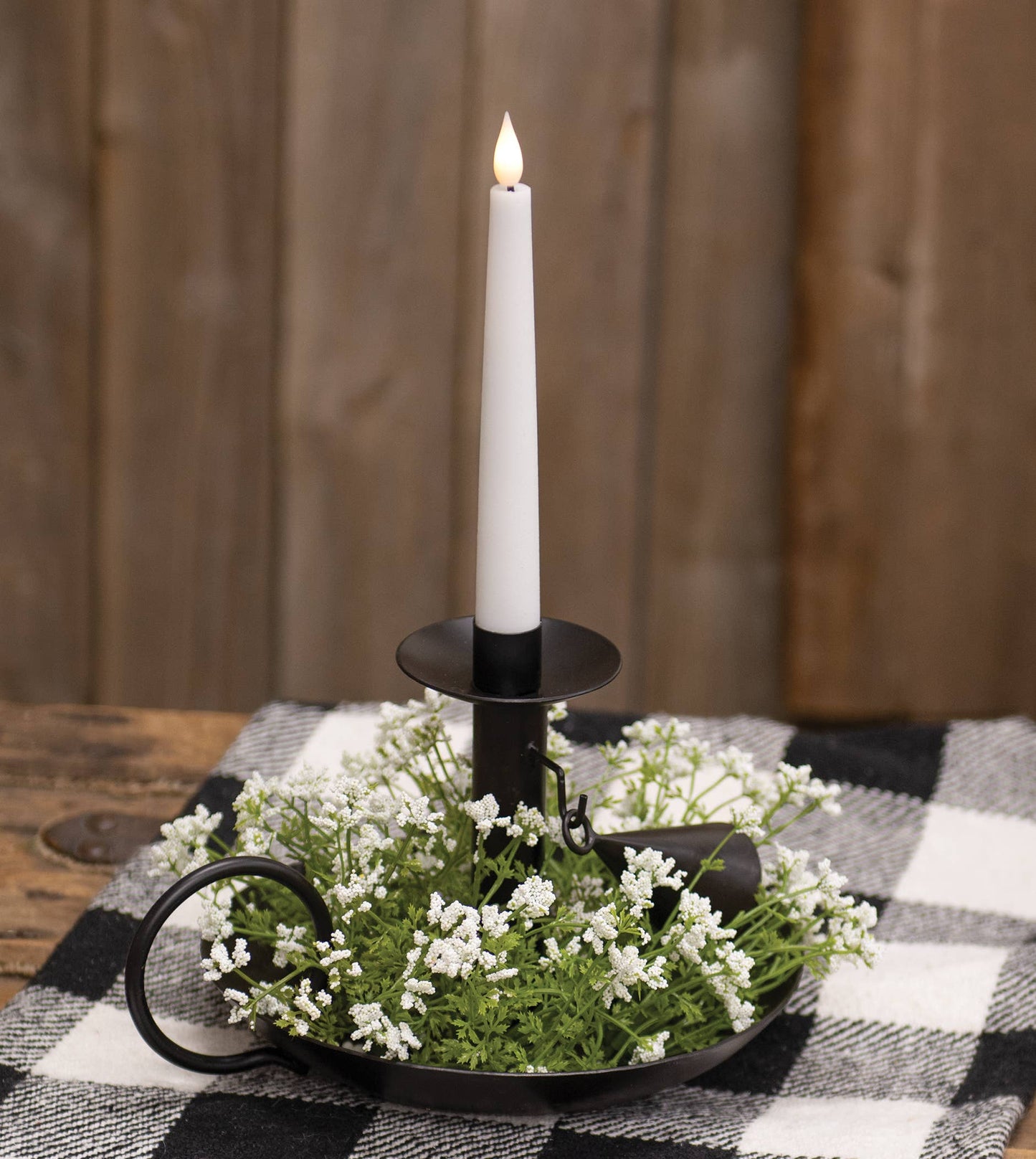 Pixieflower Candle Ring Cream 3"