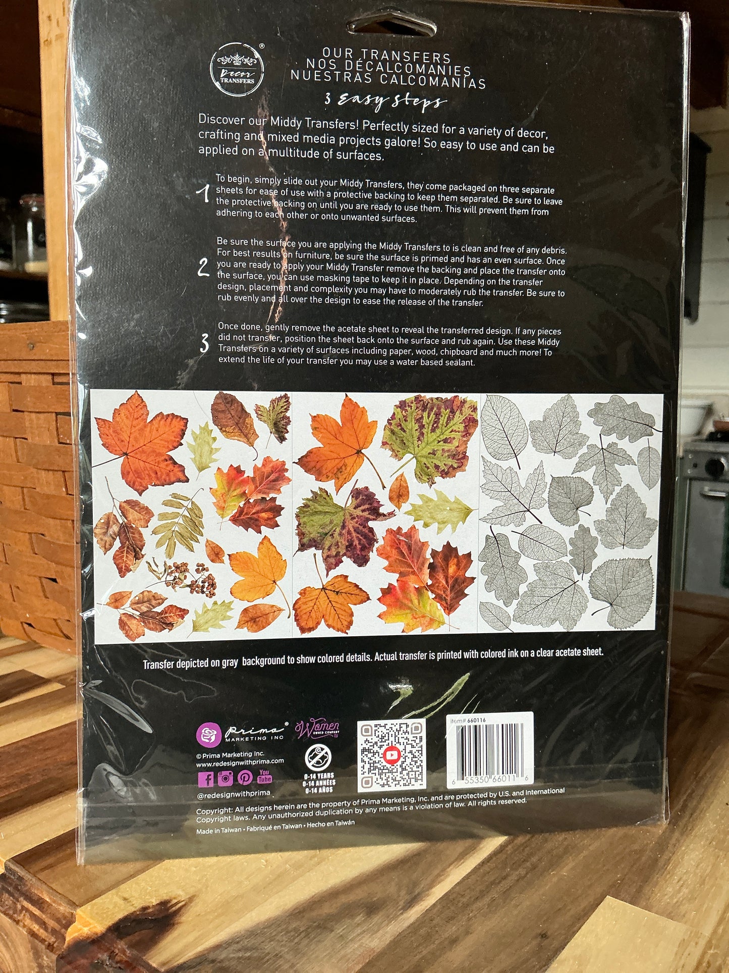 Middy transfers crunchy leaves