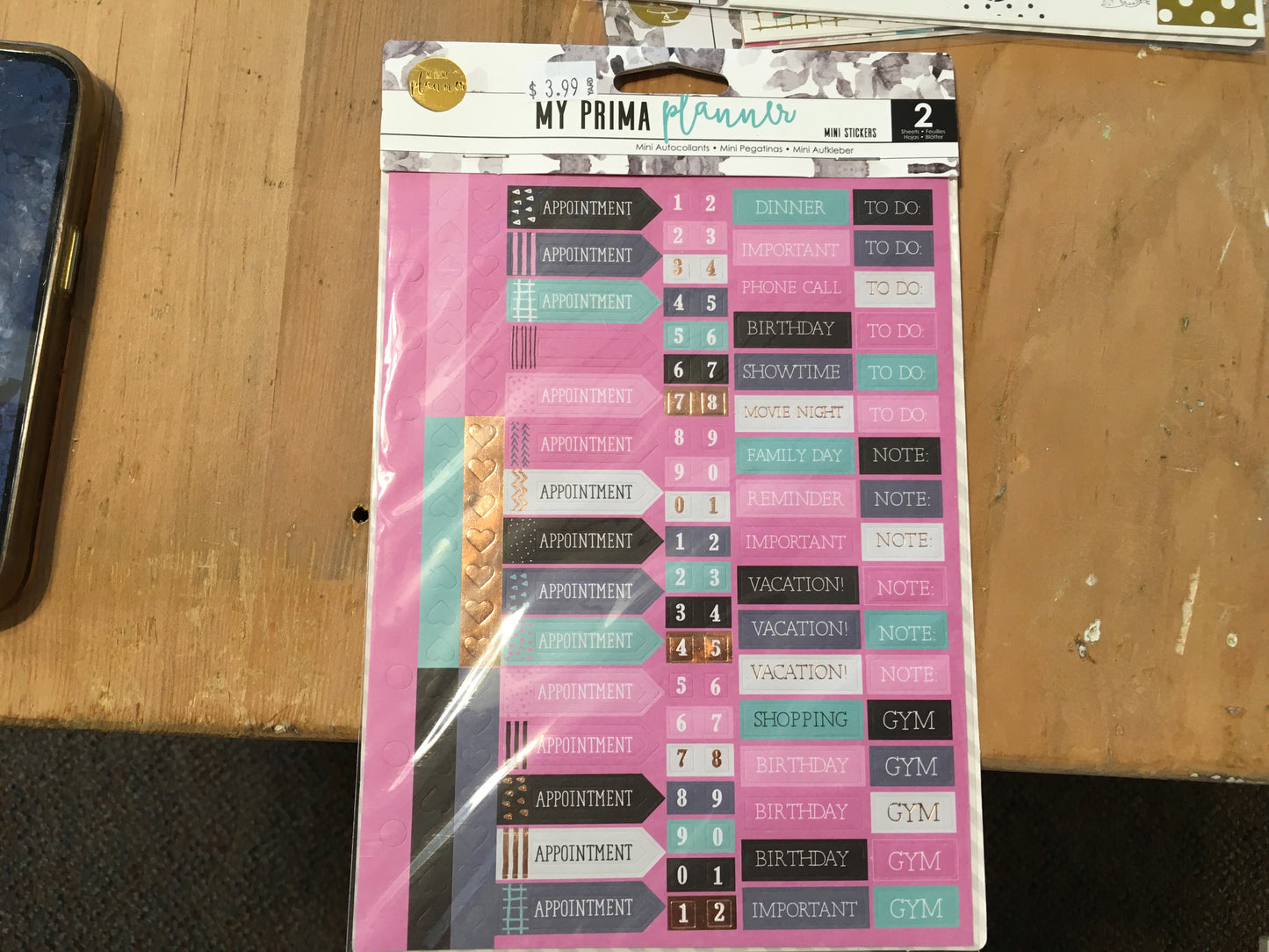 My prima planner mini stickers