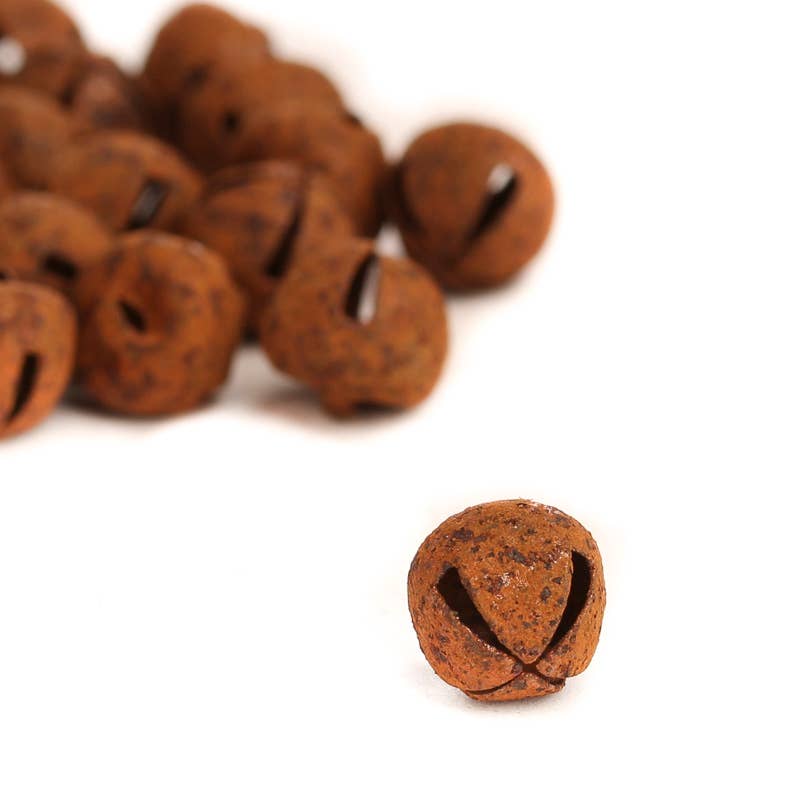 9mm Rusty Jingle Bells - Bag of 25 Rusted Metal Bells