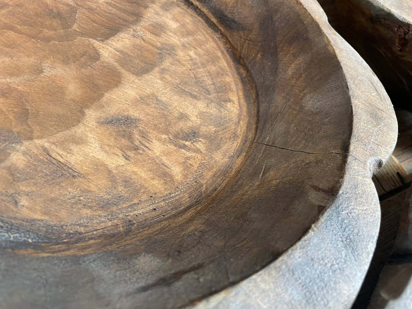 NFC-Small Flower Dough Bowl-WH5-10-12 inches-NFC-Waxed-$9