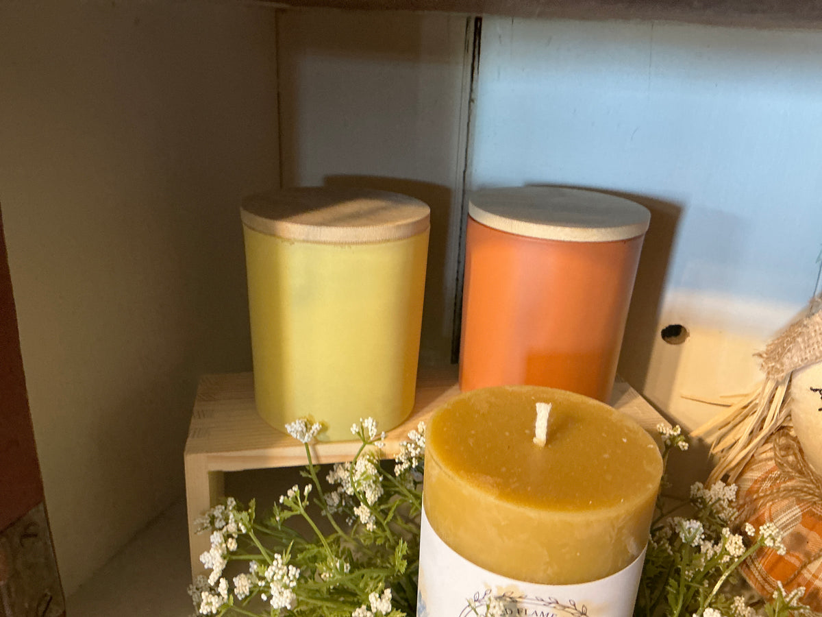 Beeswax Glass Jar Candle