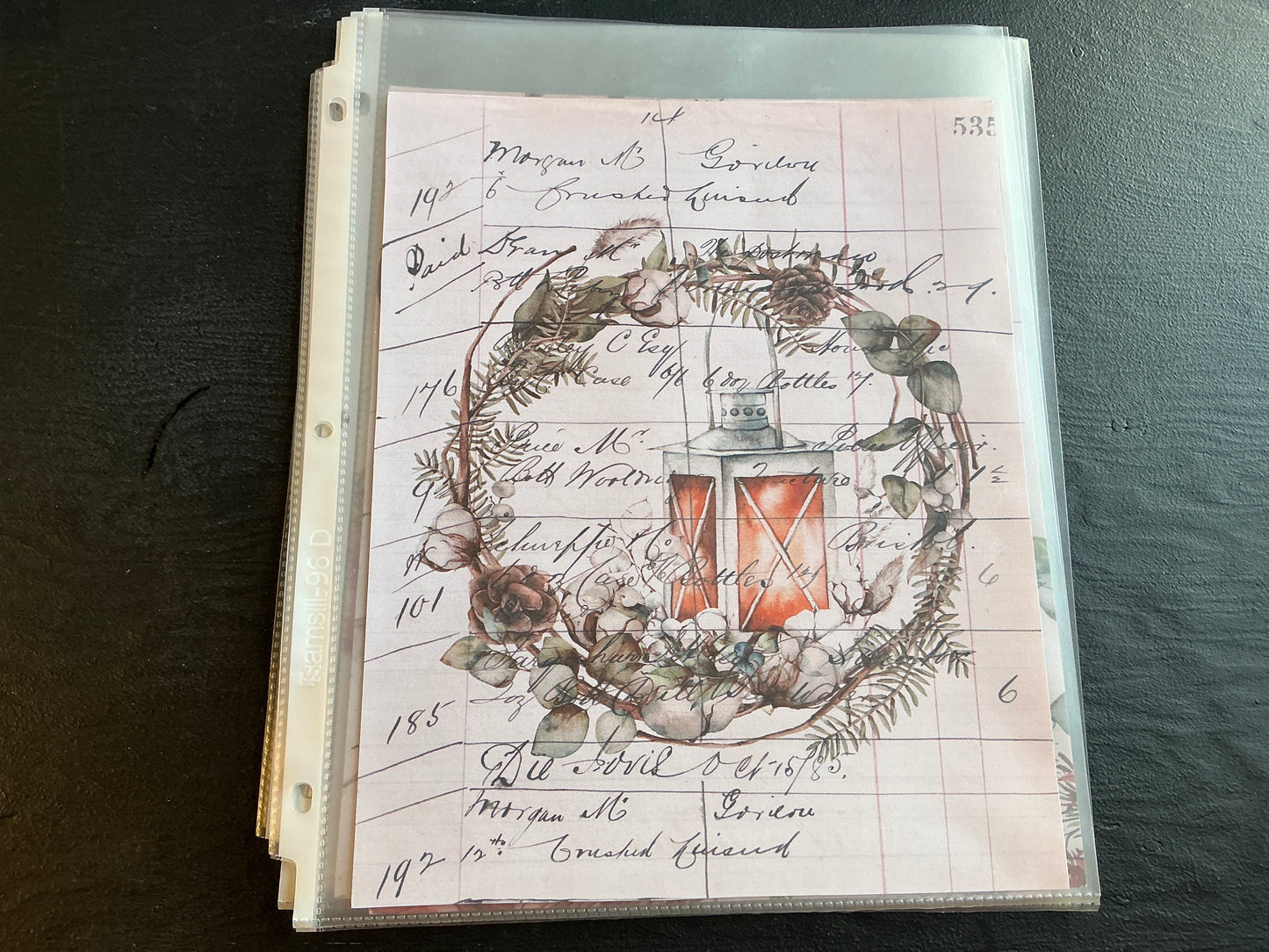 Nostalgic Christmas card stock (8 x 10)