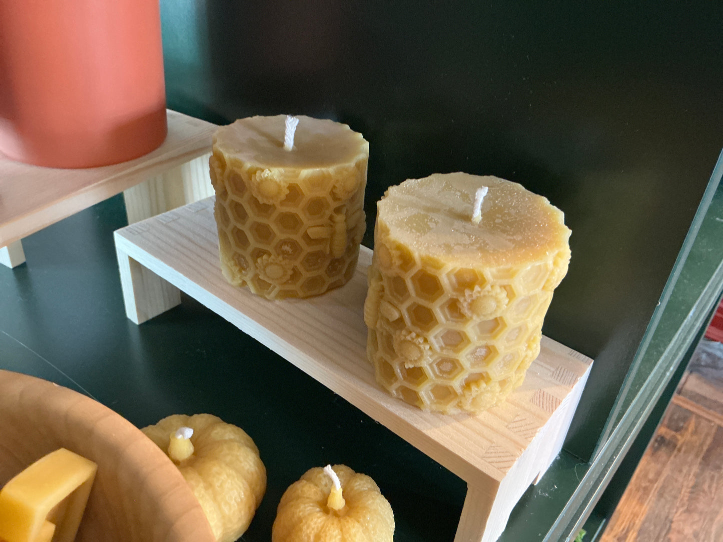 Honeycomb Pillar Candle