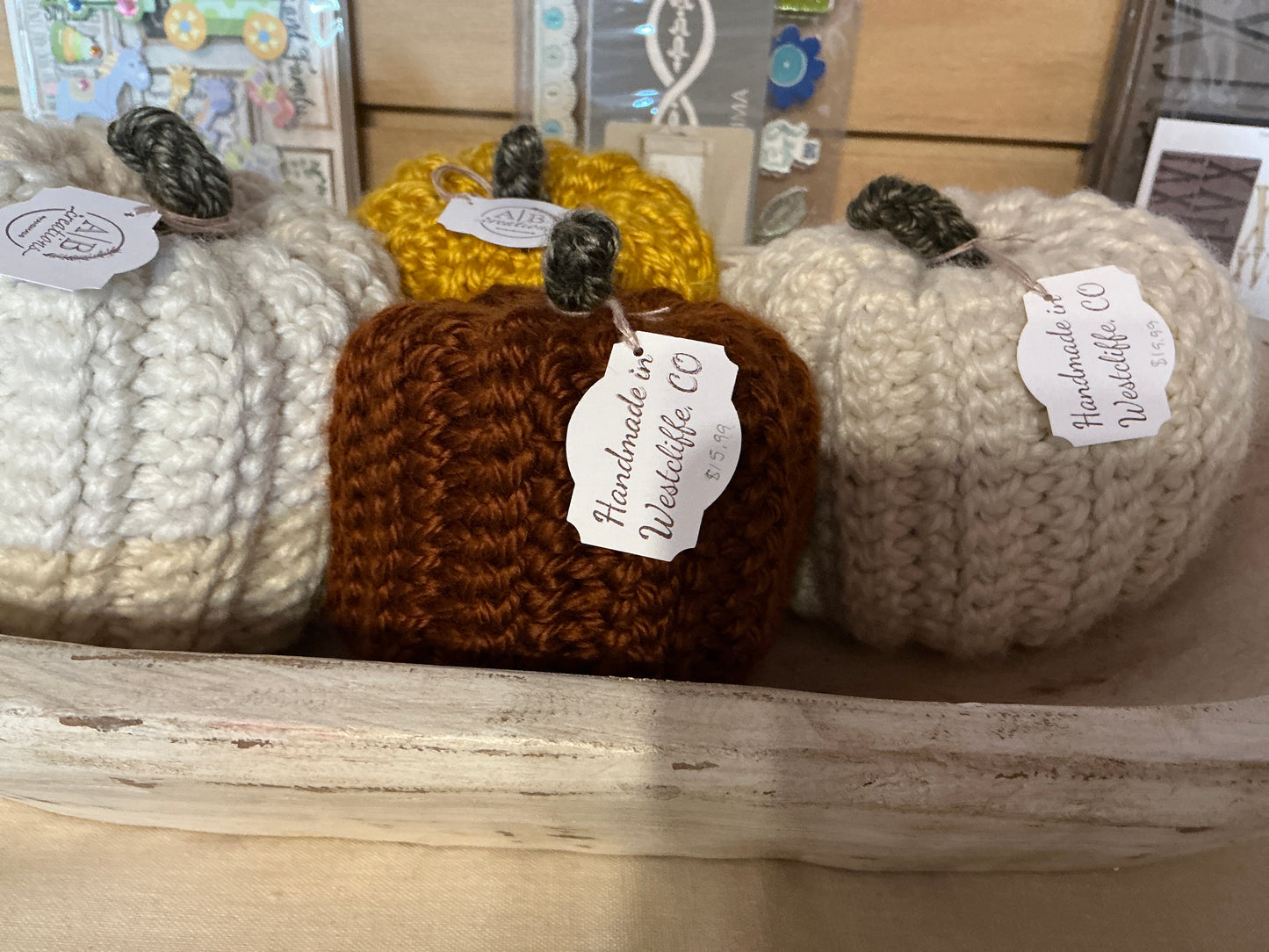 Crochet pumpkins