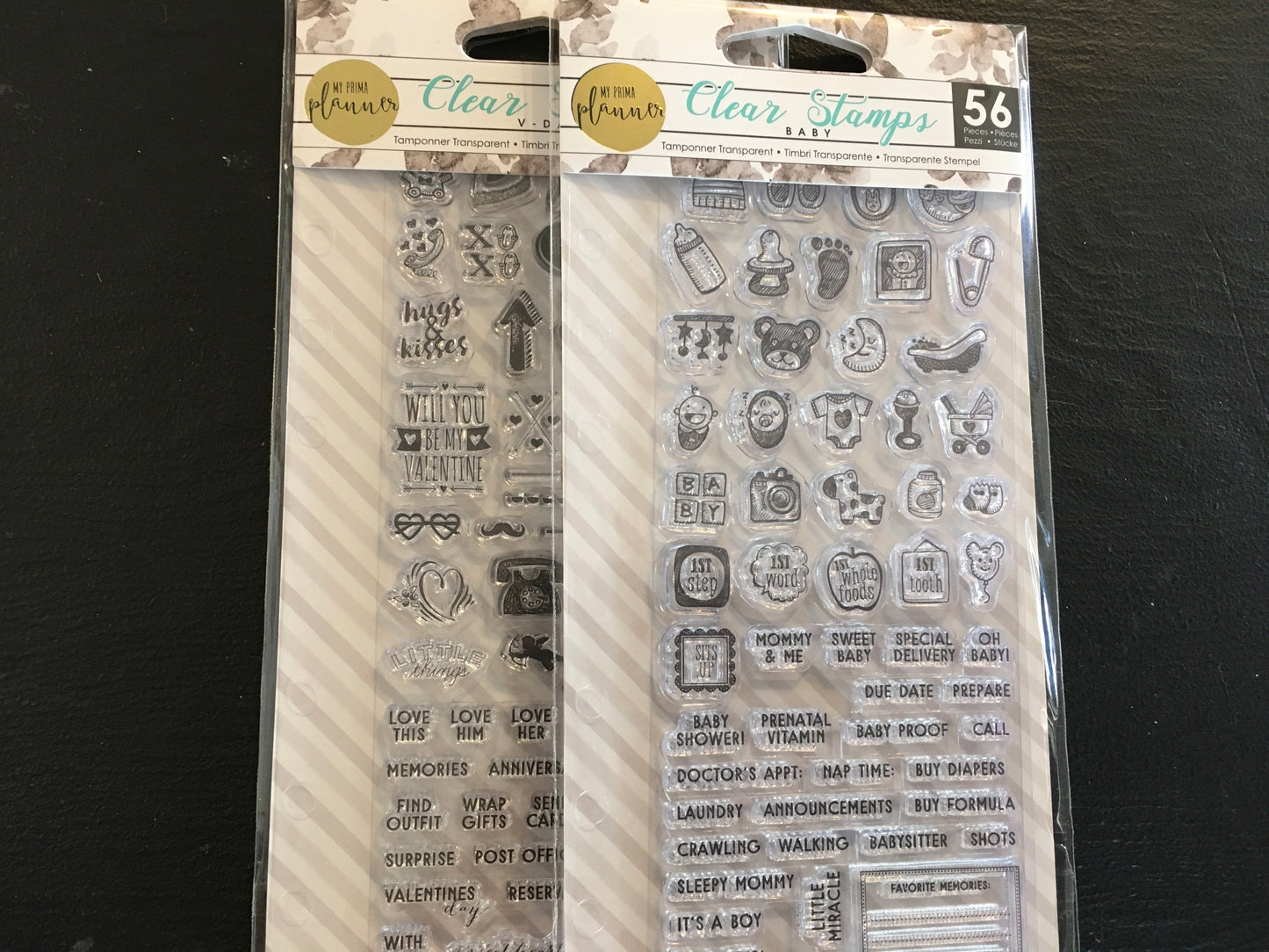 My prima planner clear stamps