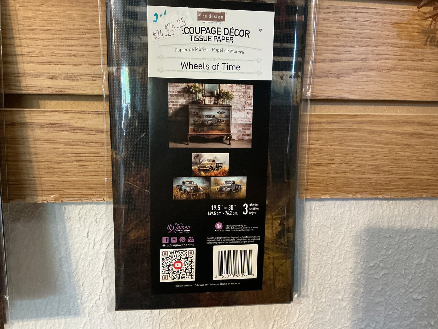 Wheels of Time Decoupage paper