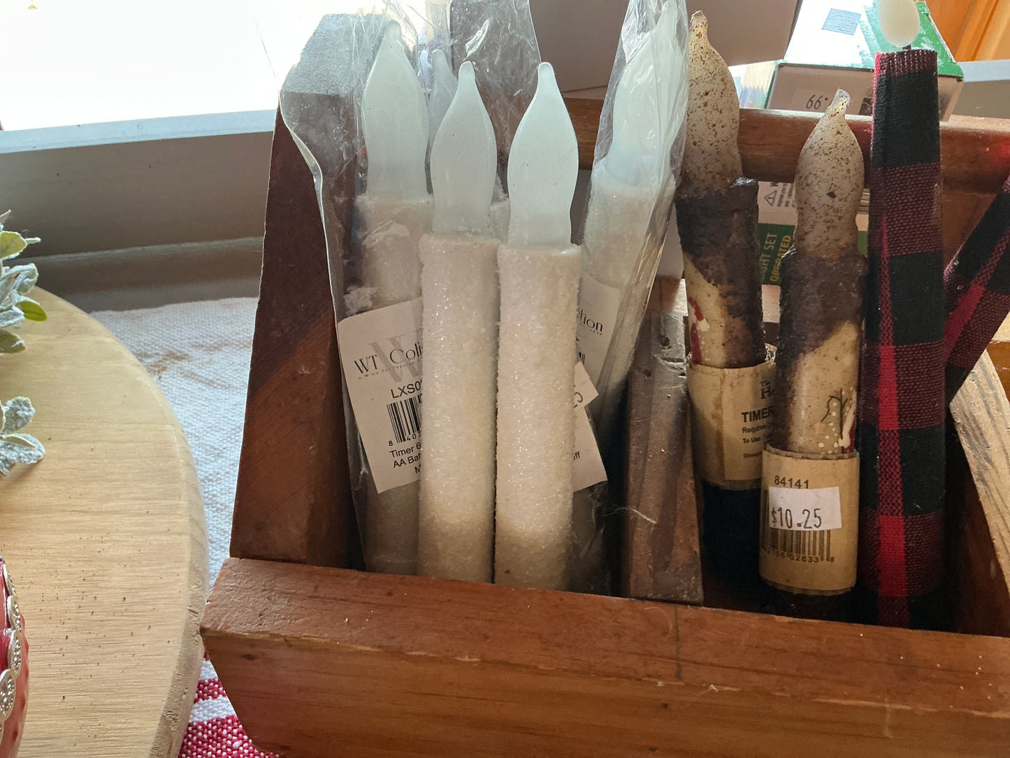 Winter Sparkle Taper Candle