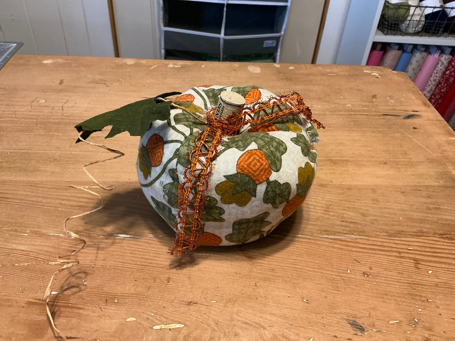 Small stuffed pumpkin