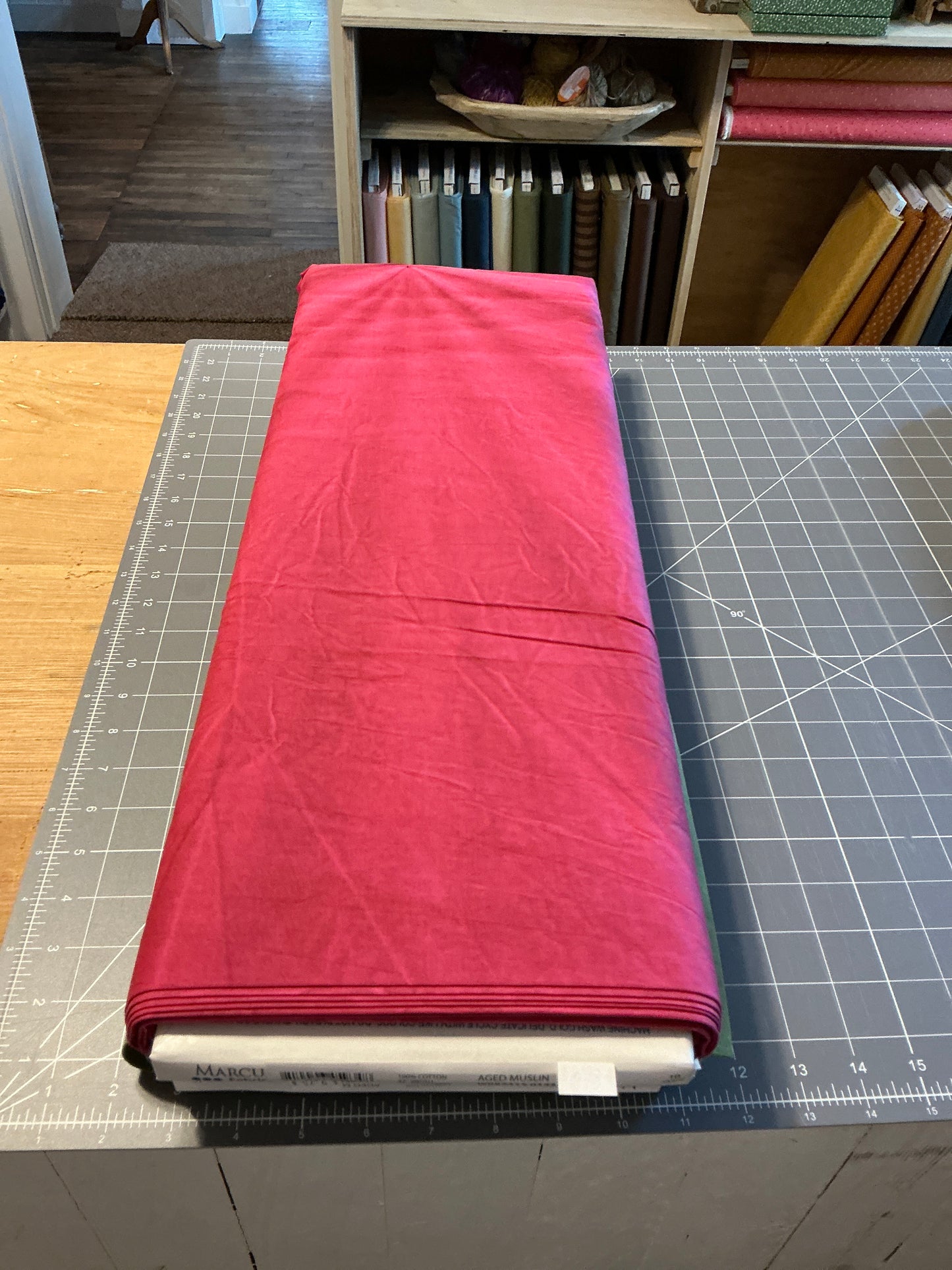 Aged muslin red dawn