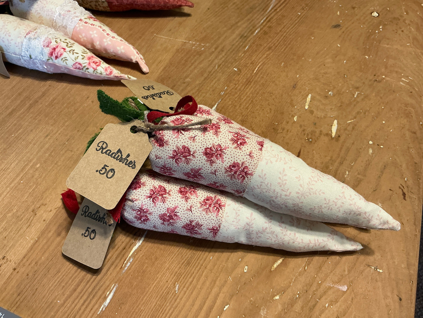 Fabric radishes
