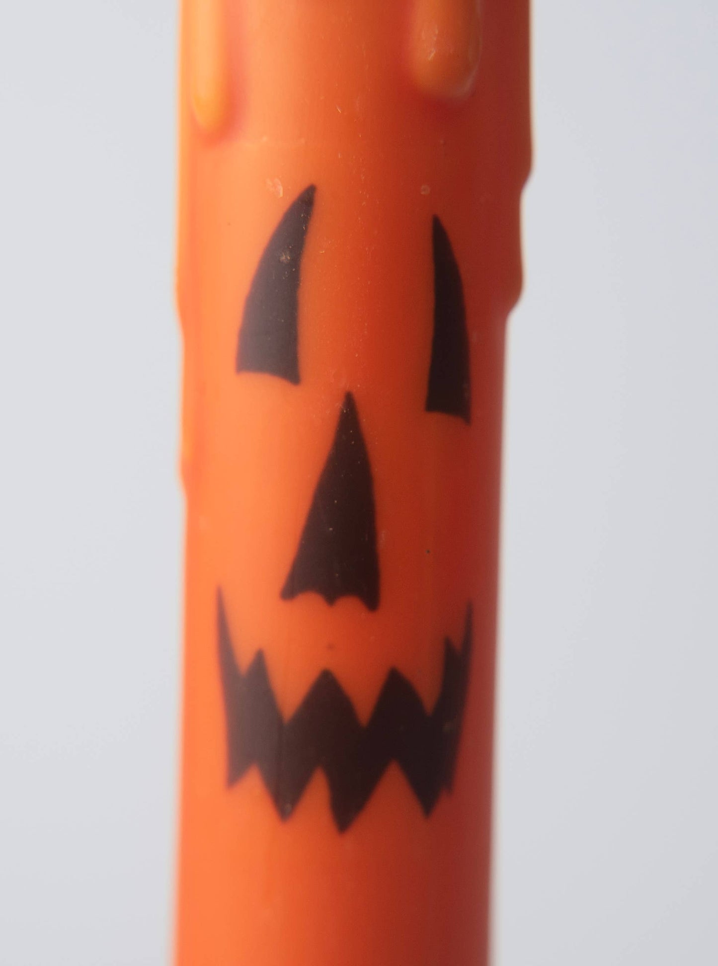 Jack-O-Lantern LED Timer Taper Candle