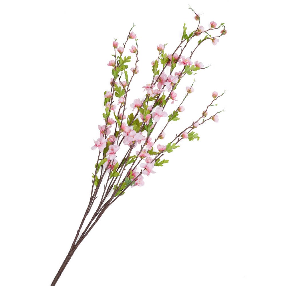 37" Artificial Pink Cherry Blossom Spring Floral Spray
