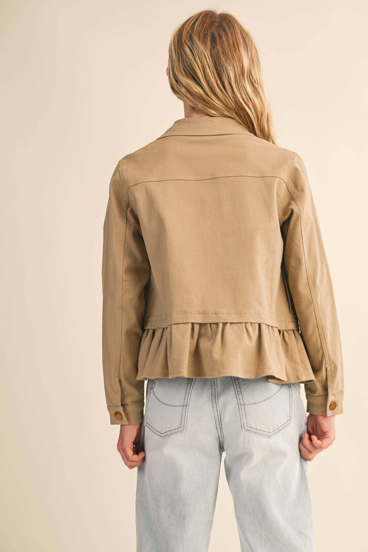 TWEEN KIDS GIRLS CROPPED FIELD JACKET (7-14)
