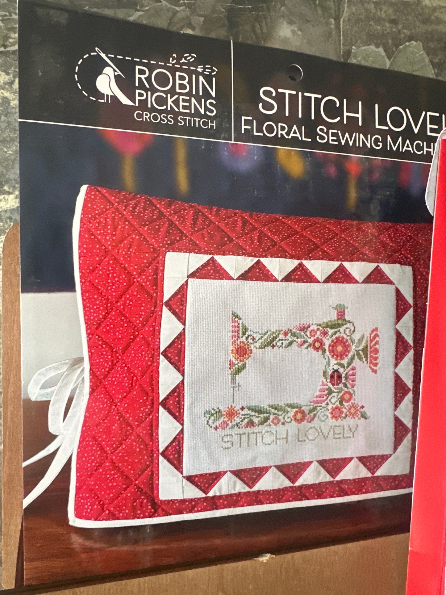 Cross stitch kit (Floral sewing machine kit)