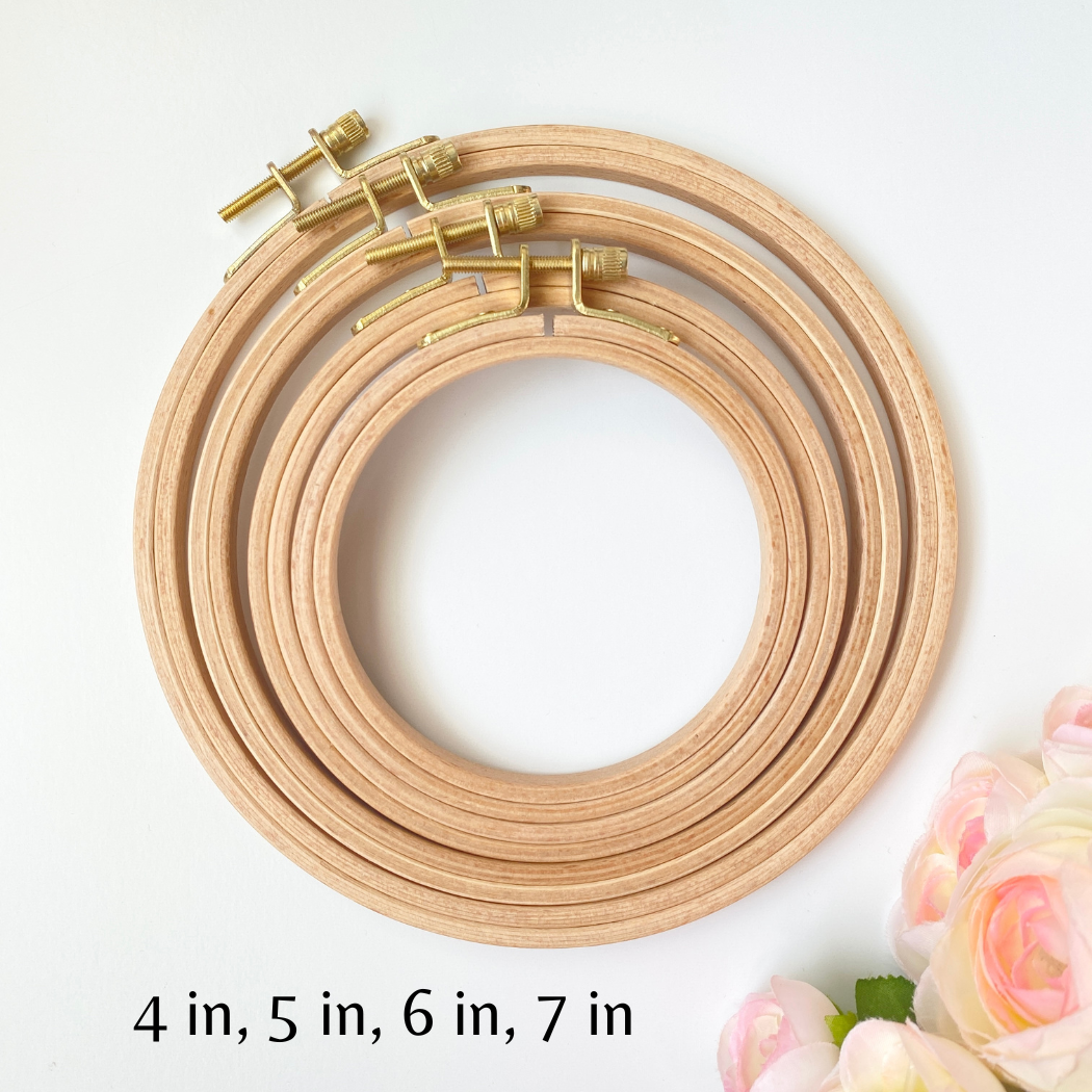 Beechwood Embroidery Hoops,  Cross Stitch Hoop Frames