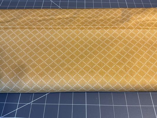 Floral plaid gold 109D