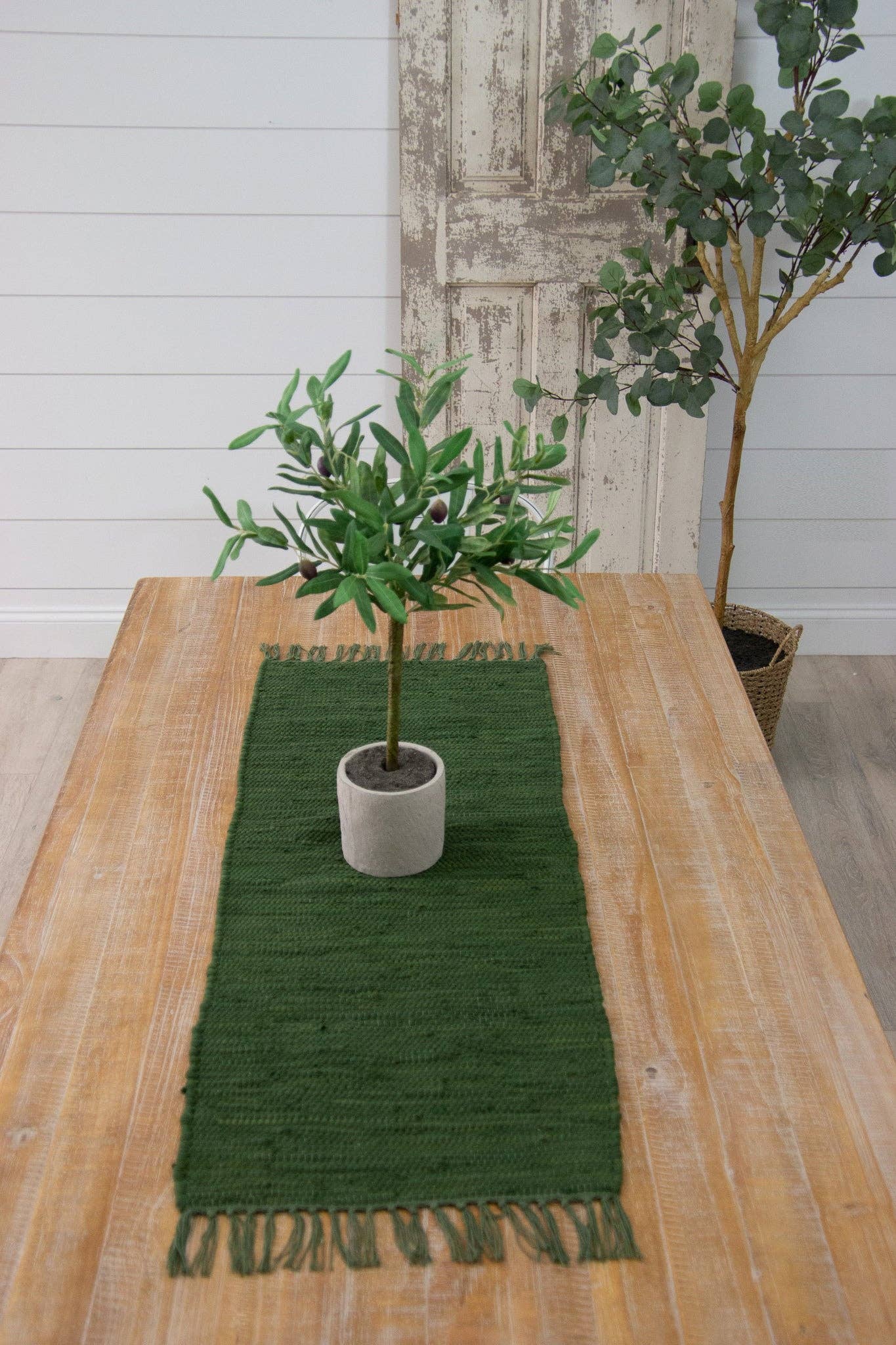 Table Runner - Chindi Weave, Green (PC)