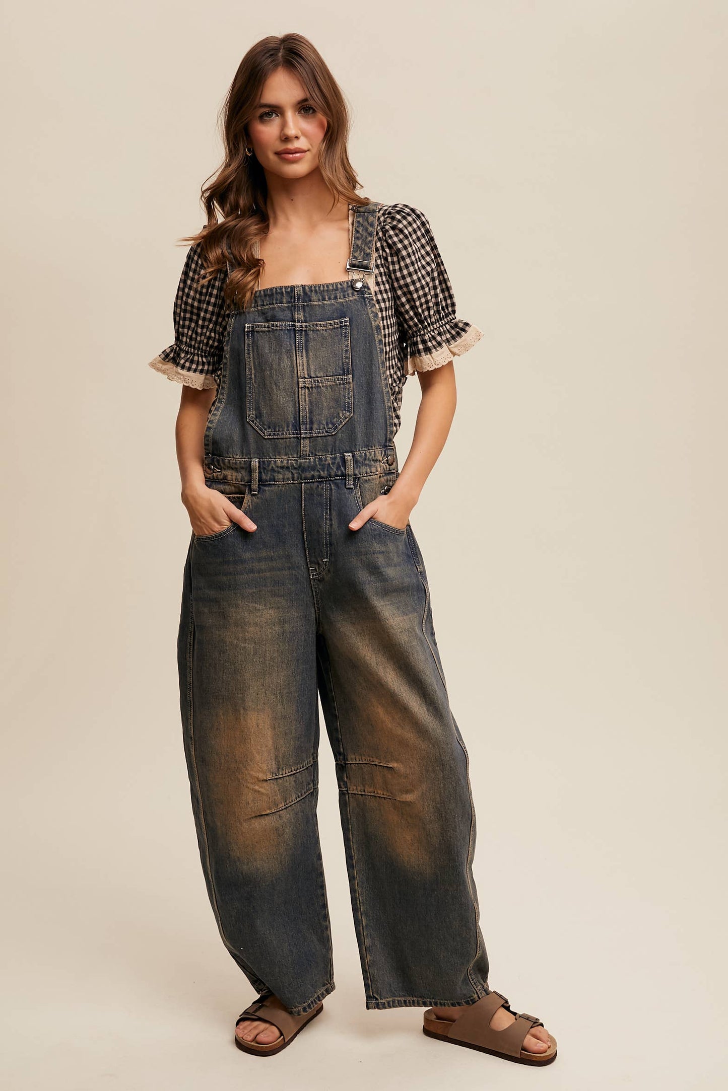 Barrel Jean Denim Overall