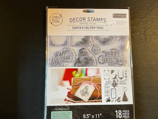 Santa’s Helper Tags Decor Stamps