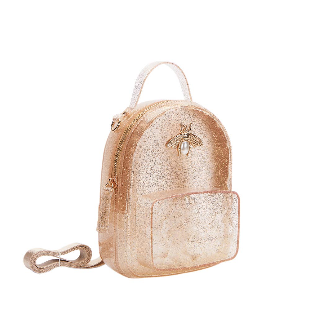 P30 B1214 Gold Gold Bee Jelly Mini Backpack (2 Colors)