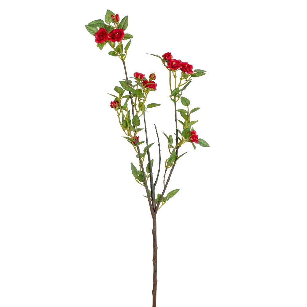 23" Artificial Dwarf  Starina Rose Stem - Select Color