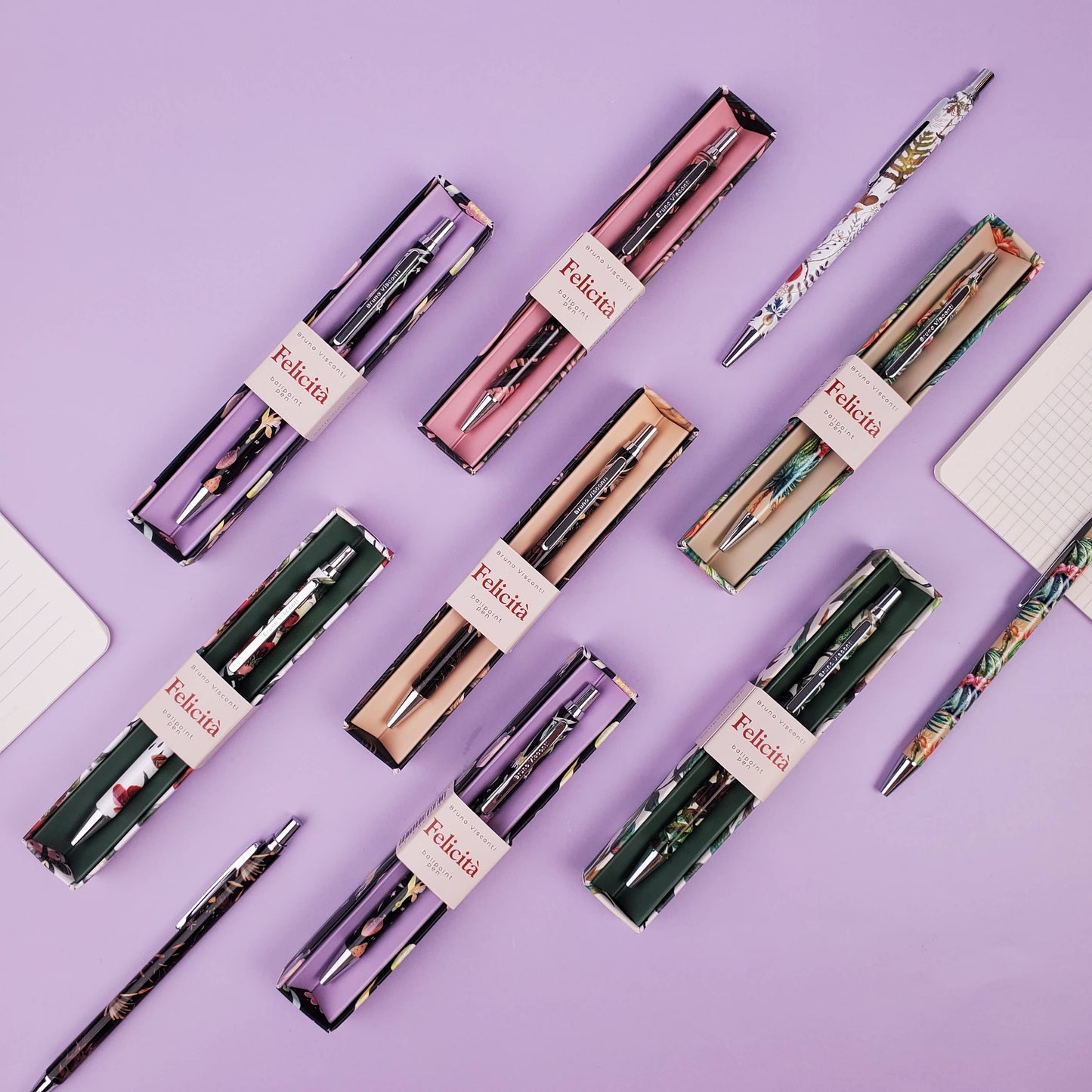 Felicita Night Flowers Ball Point Pen