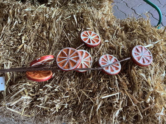 Faux orange slices 20”