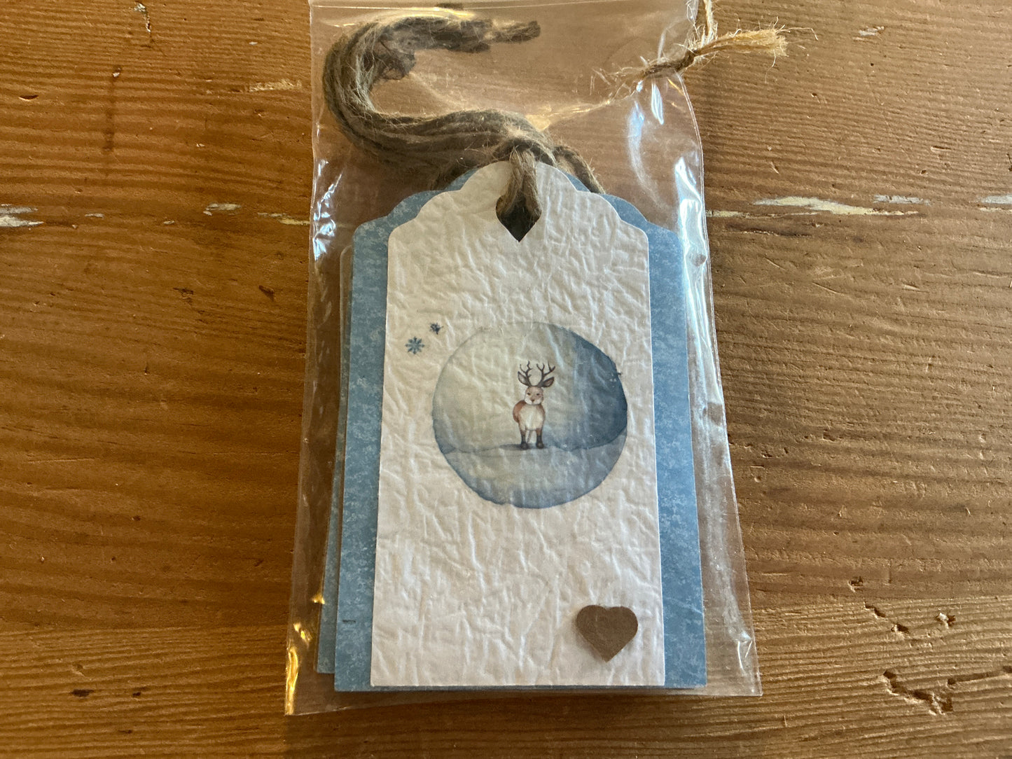 4 pk. Handmade Christmas Tags