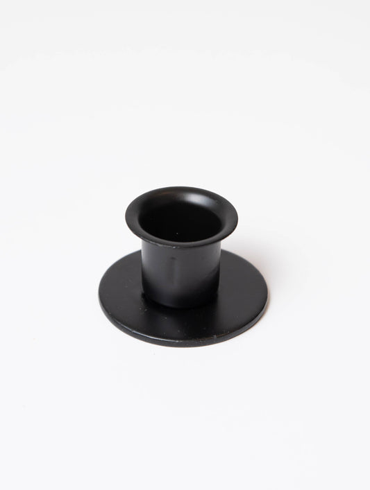 Black Iron Round Taper Holder