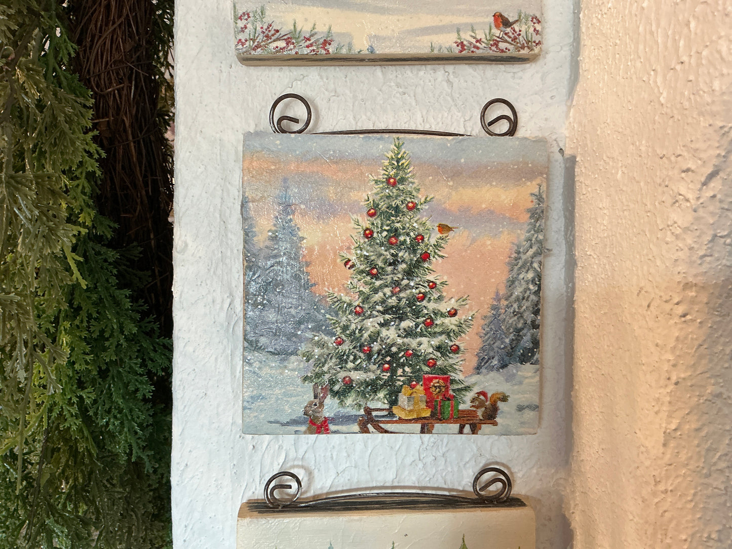 Christmas Shelf Sitters with decorative top