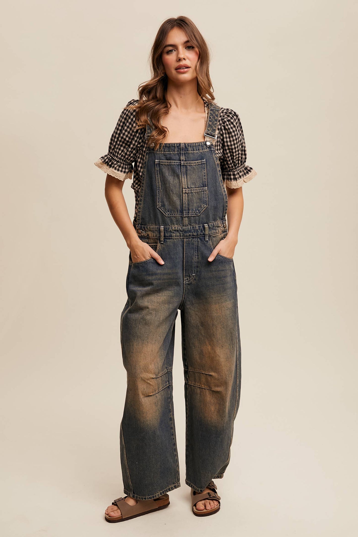 Barrel Jean Denim Overall