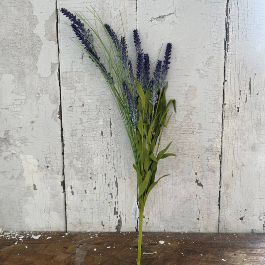 24in Lavender Wildflower Spray Faux Floral Stem
