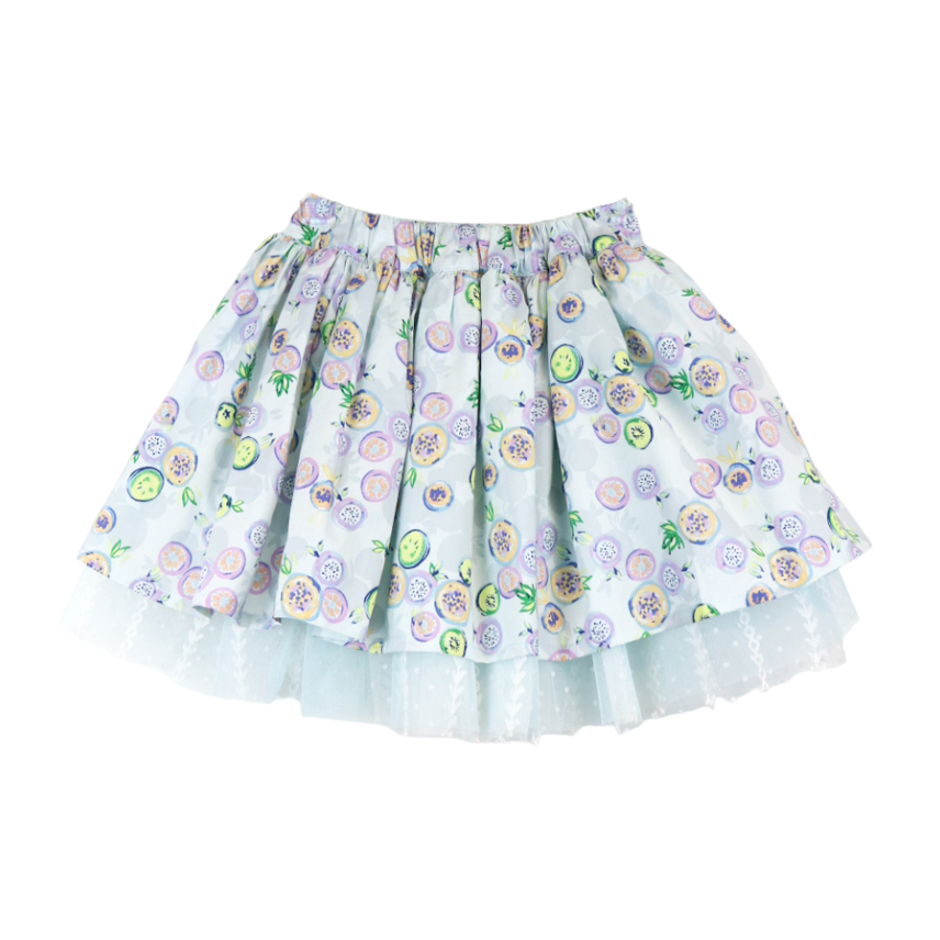S30 15129 Reversible Fruit Pattern/ Mesh Tutu (2 Colors)
