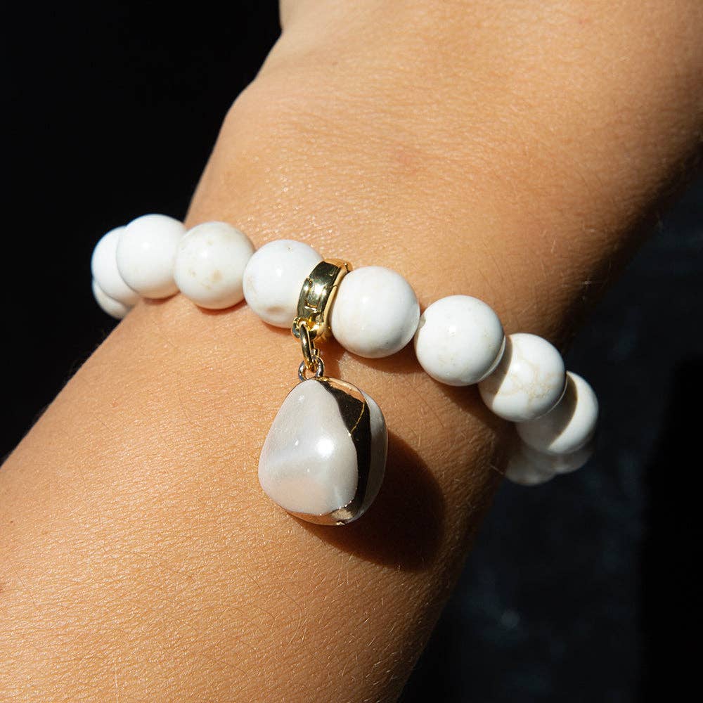 Large Pearl Charm, Charm Bar| Charm Necklace or Bracelet