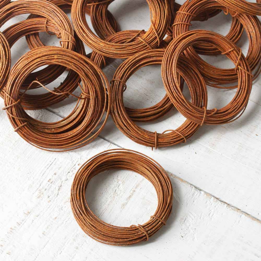 20 Gauge Rusty Tin Craft Wire (25 rolls each 30 feet long)