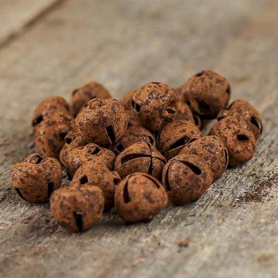 9mm Rusty Jingle Bells  - Bag of 25 Rusted Metal Bells
