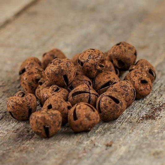9mm Rusty Jingle Bells  - Bag of 25 Rusted Metal Bells