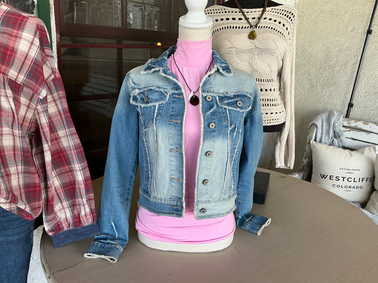 Fringed Jean Jacket