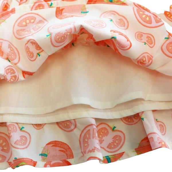 S50 13032-T  RED  Tomato Tiered Vest