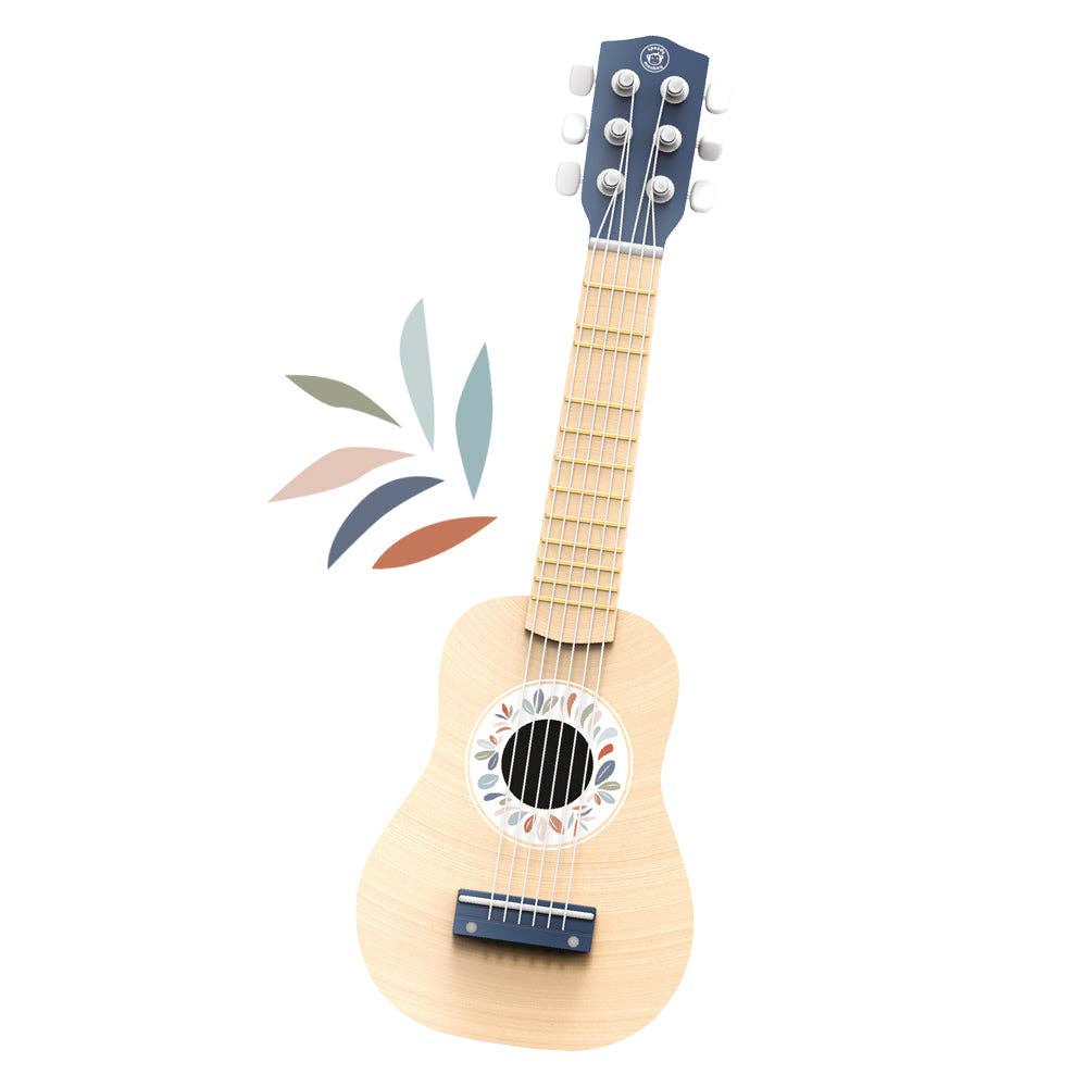 Blue Wooden Toy Guitar for Kids