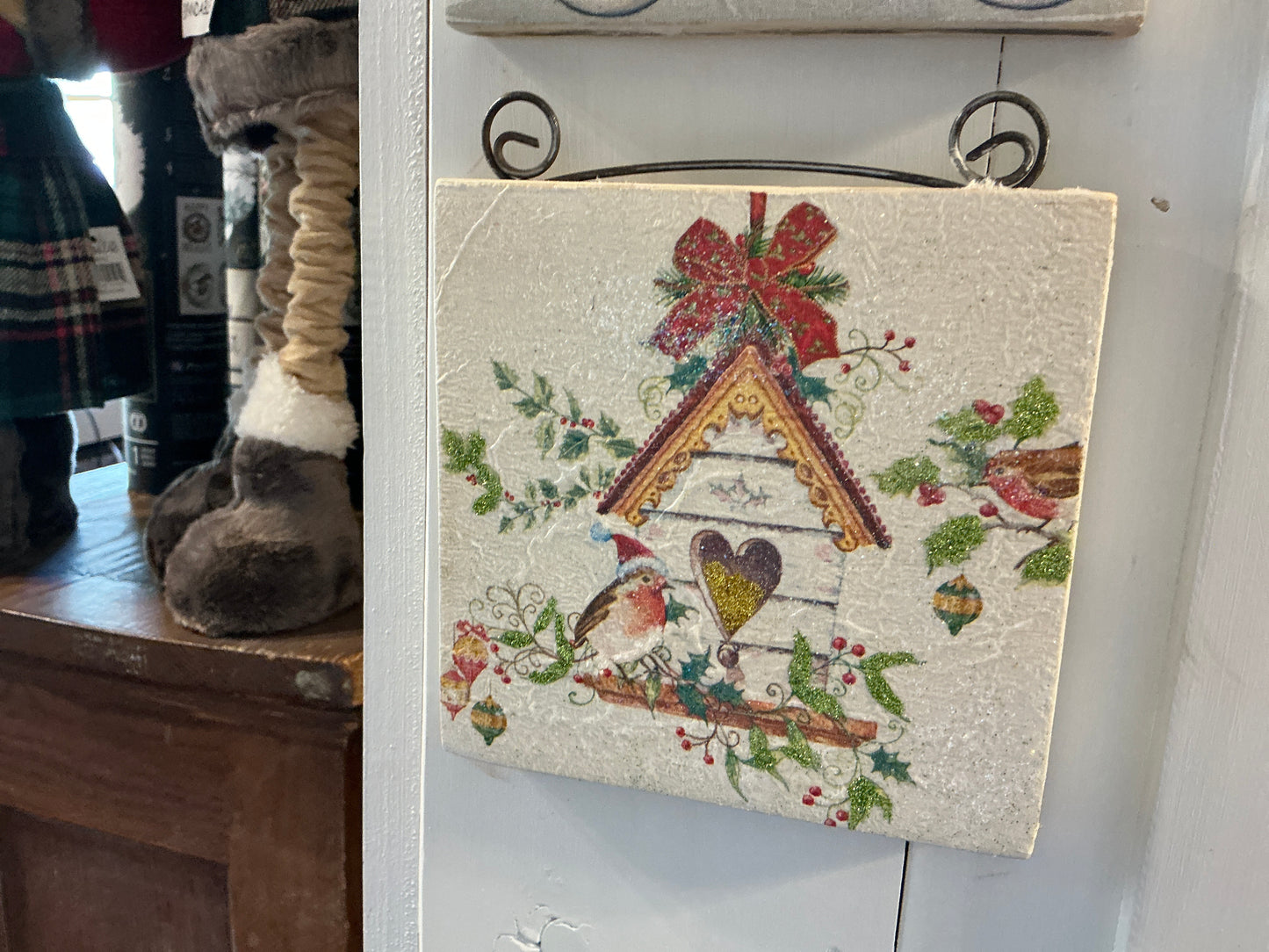 Christmas Shelf Sitters with decorative top