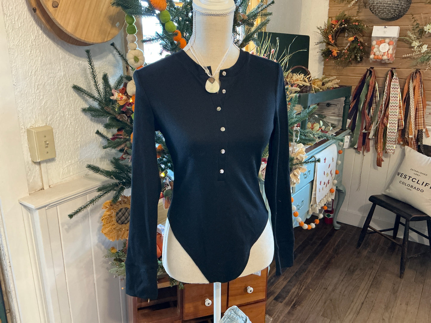 Button up body suit