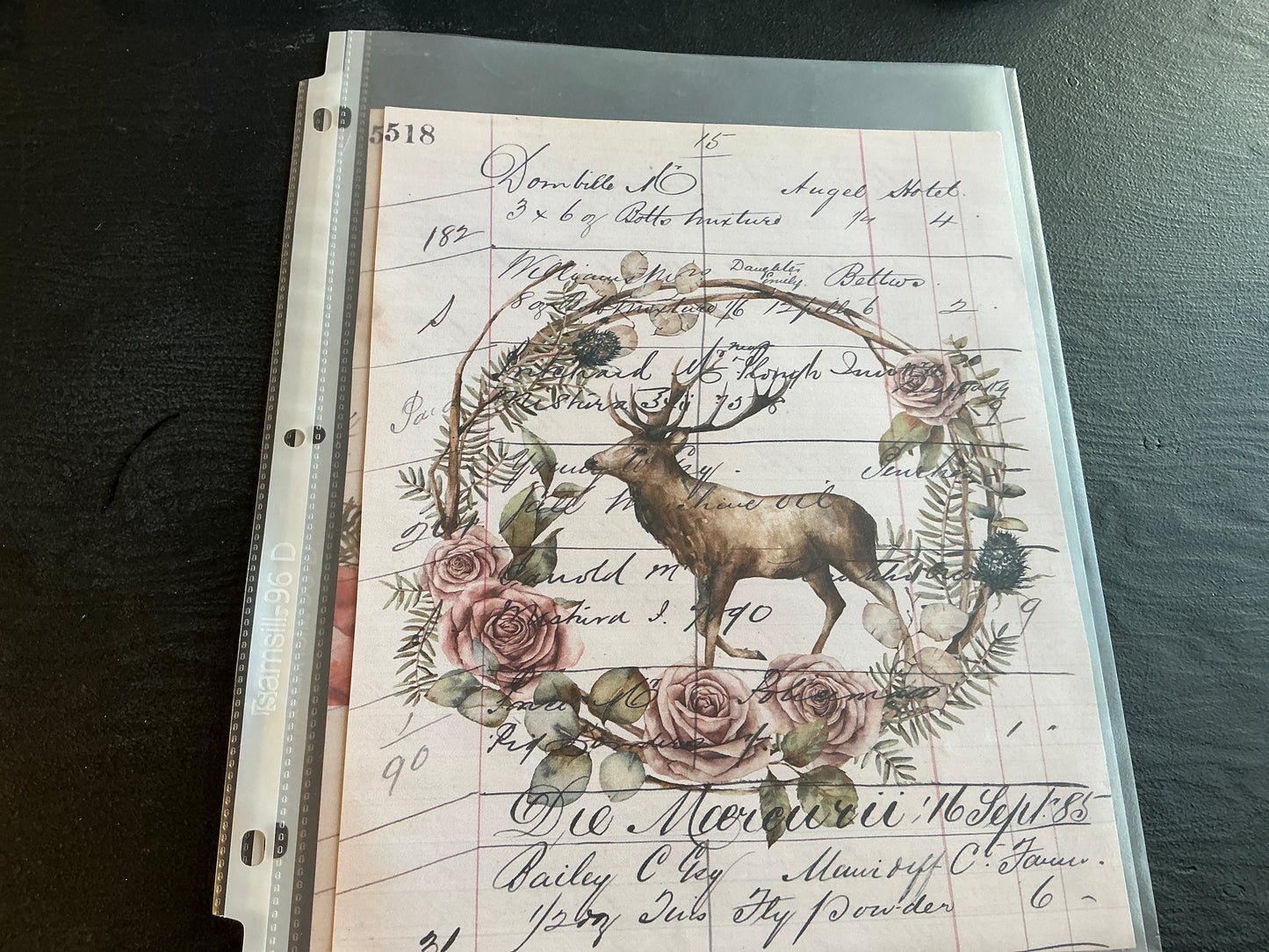 Nostalgic Christmas card stock  (8 x 10)