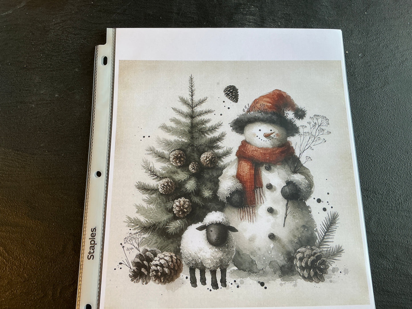 Christmas Card stock Scene