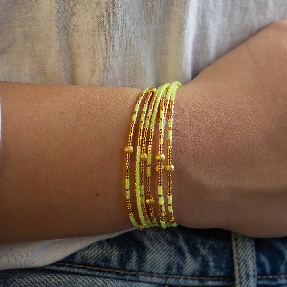 Sprinkles Bangle-Lime 