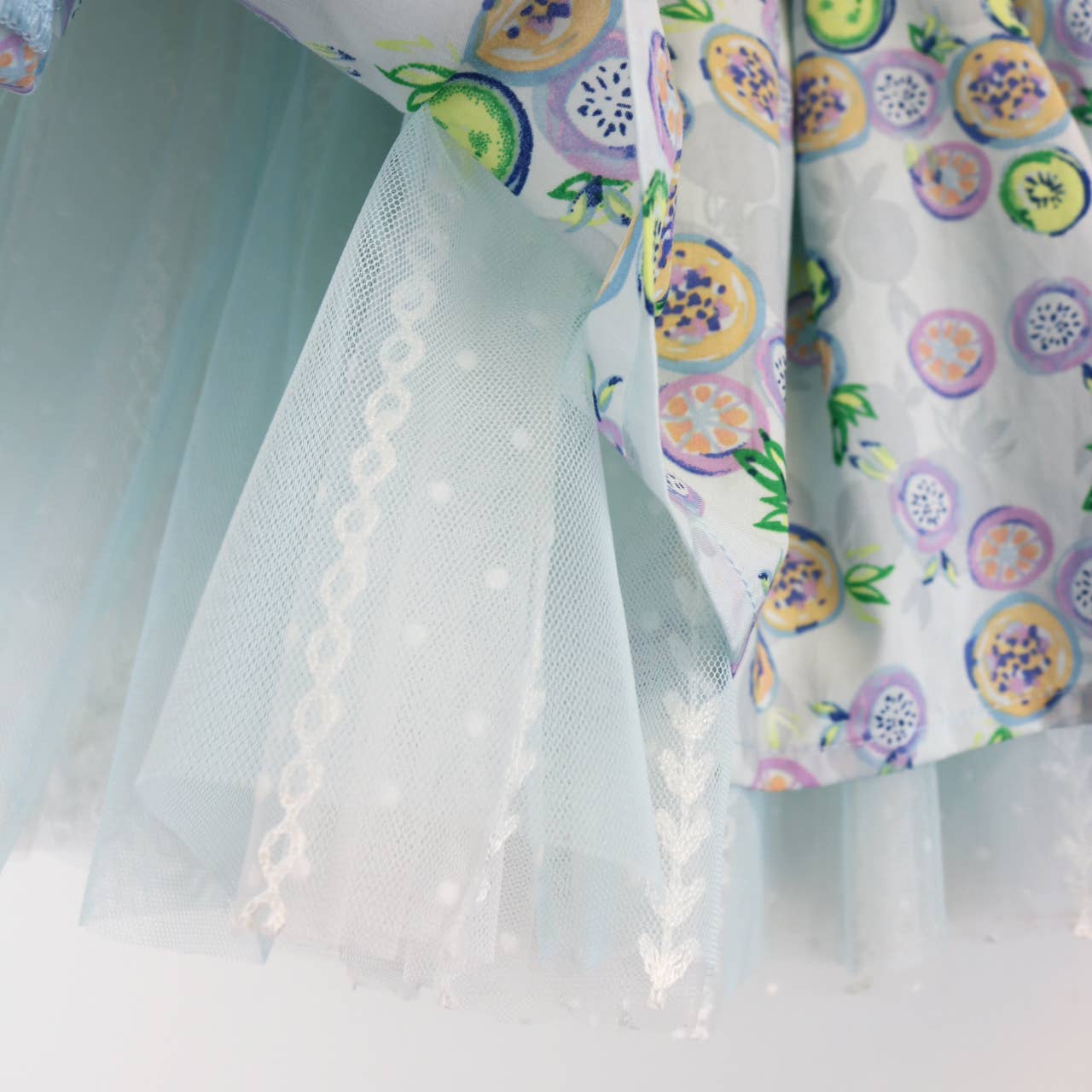 S30 15129 Reversible Fruit Pattern/ Mesh Tutu (2 Colors)
